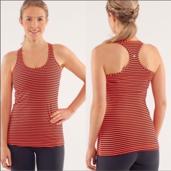 lululemon athletica Tops - Lululemon Sz 4 cool racerback tank top striped